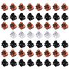 MIK funshopping Fermagli per capelli, set di fermagli per capelli, nero, marrone, trasparente (1 cm di larghezza, 54 pezzi)