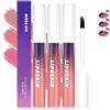 Pakivs 3Pcs Peel Off Lip Stain Lip Tint Set, Lucidalabbra opaco a lunga durata, Rossetto liquido opaco Lucidalabbra nudo Tinta per labbra impermeabile Macchia