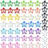 YAWYO | 50 Mollette per Capelli Stelle a Pois, 3cm Mollette Metallo a Scatto per Bambine e Donne, Colorate, (Colorato 1)
