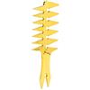 Dioche Pettine d'oro Pettine per Capelli a Denti Larghi Uomo - per Capelli a Olio su Entrambi i Lati, Plastica retrò, Resistente e Portatile, Ideale Facile Toelettatura (GOLD)