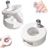 Generisch 2026 New Rotating Cat Eye Magnet, Beginner Friendly Nail Tool with Uniform Magnetic Force & Excellent Light Absorption, Can Easily DIY Glossy Cat Eye Effect (White*2)