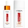 L'Oreal Paris L'Oréal Paris - Kit per routine viso antietà con vitamina C - 12% siero vitamina C pura e liquido solare anti-UV FPS 50+ - Antirughe - Clinica Revitalift