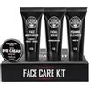 Viking Revolution - Skin Care Kit Uomo - Regalo Uomo - Include Idratante Viso, Scrub Viso, Detergente Schiumogeno (148ml) e Crema Contorno Occhi (30ml)