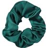 Blausky 4 elastici per capelli da donna, in raso, in seta, morbidi ed elastici, per scrunchies, per capelli, per capelli sottili e spessi, colore verde scuro B