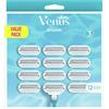 Gillette Venus Smooth Rasoio Donna, 12 Lamette di Ricambio, con 3 Lame