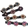 XFSRG Mollettone Capelli Donna Fiore Acrilico Clip Capelli Donna Elegante Accessori Styling Capelli per Ogni Occasione(Multicolore)