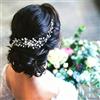 FM2018XSL Pettine per capelli con perle da donna, fermagli per parrucchino per sposa, damigella d'onore, accessori per capelli da sposa (Tipo B)