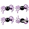 Taodyans Fermagli per capelli a forma di ragno, per donne e ragazze, forcine per capelli a forma di ragno, accessori per capelli di Halloween (viola -B