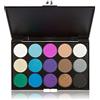 Lydia® palette di ombretti 15 colori, effetto smokey eye, neutro, nude, bianco, illuminante, marrone, nero, cioccolato, viola, blu, verde, argento, grigio, arancione