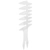 Dioche Pettine d'oro Pettine per Capelli a Denti Larghi Uomo - per Capelli a Olio su Entrambi i Lati, Plastica retrò, Resistente e Portatile, Ideale Facile Toelettatura (WHITE)