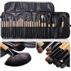 Generic Set di 24 pennelli da trucco professionali con custodia e setole sintetiche morbide per fondotinta, ombretto, miscelazione e altro, regalo per principianti, per la scuola di ritorno