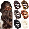 TOEECY 6 Pezzi Mollette Capelli Donna Pinze per Capelli Antiscivolo Mollettone Capelli Plastica Leopardate Accessori Capelli Moda per Donne e Ragazze （A）