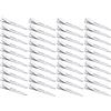 Mbsomnus 40 Pezzi Becchi D'oca per Capelli Metallo 5,5 cm Argentato | Fermagli per Capelli, Donna Mollette per Capelli Styling per Salone, Donna Casa