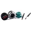 Yinhing 4 Types Gel Eyeliner Cream Set with Makeup Brushes - Long Lasting Waterproof Eye Liner in Nero + Verde