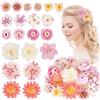 HIFOT 21 Pezzi Hawaii Fiore per Capelli Donna, Fermagli Capelli Bambina, Colorate Forcine per Capelli, Clip Accessori Capelli Cerimonia per Sposa Ragazze Festa Spiaggia Nozze Estate