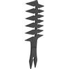 Dioche Pettine d'oro Pettine per Capelli a Denti Larghi Uomo - per Capelli a Olio su Entrambi i Lati, Plastica retrò, Resistente e Portatile, Ideale Facile Toelettatura (BLACK)