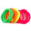 Mytoptrendz® Elastici per coda di cavallo, elastici per capelli, in corda non metallica, morbida, senza strappi, in tessuto, set da 10 pezzi (mix arcobaleno fluo)
