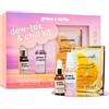 grace & stella Set Regalo Donna Dew-Tox & Chill - Kit Skincare Viso Completo con Patch Occhi Oro, Siero all'Acido Ialuronico e Spray all'Acqua di Rosa - Regalo Donna Compleanno, San Valentino