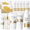 Ycaaeo 17 Pezzi Snail Mucin Skincare Set, Set Skincare Mucina di Lumaca | Kit Skincare Viso Completo con Siero Crema Detergente Tonico Contorno Occhi Maschere Notte, Adatto a tutti i tipi di pelle