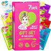 7Days Maschera Viso in Tessuto - Maschere Skincare Idratante, Antirughe e Purificante con Collagene, Acido Ialuronico e Ingredienti Naturali - Confezione Regalo Donna Uomo Set 7