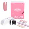 NÉONAIL Essentials Starter Set - Smalto Semipermanente Unghie - Kit Semipermanente Unghie - Gel Unghie - Kit Unghie - Smalto Unghie - Set Unghie - Base e Top Coat - Lampada UV 10W/36 - Smalti