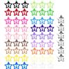 YAWYO 60 Pezzi Mollette per Capelli a Stella, Colorate Clip per Capelli in Metallo da 3 cm, Fermagli a Scatto per Bambine e Donne (Colorato 3)