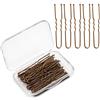 AIEX 200 pezzi forcine per capelli a forma di u kit fermagli per capelli forcine per capelli per donne ragazze e parrucchiere (bronzo)