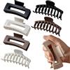 Audio frequency% Fermagli per Capelli in Silicone per Donna, 6 Pezzi - Mollettone 10.5 cm Antiscivolo e Morbido - Resistente alla Rottura - 3 ColorI (Nero, Bianco, Marrone)