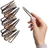 Righe e Pois Forcine Per Capelli Francesi Donna Made In Italy Set18 Forcelle Capelli Per Chignon Acconciature in Acetato Di Cellulosa Perni Capelli A Forma U da 7 cm 18 pezzi