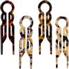 Tinoaly 4pz Forcina Francese per Capelli, Forcine Prestigio a Forma U in Acetato Donne Accessori Styling Bastoncini Intrecciati per Vari Stili Capelli