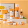 LAIKOU Set Regalo per la Cura Della Pelle, 6 Pezzi Prodotti per la Cura del Viso, Set Skincare Idratante con vitamina C Crema, Detergente, Crema Occh, Siero, Tonico, Protezione Solare