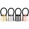 Generic Elastici per capelli da donna, 4 pezzi, in oro, gotico, punk, rotondi, fascia elastica con polsino in metallo, minimalista, accessorio decorativo per capelli spessi, ufficio, uso quotidiano e alla