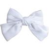 Hrlace 2 fermagli per capelli da donna, con grande fiocco, francese, eleganti fermagli per capelli in raso, per ragazze e bambini, colore bianco puro