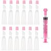 NICENEEDED 12 pz Tubi Vuoti per Lucidalabbra, Contenitori Trasparenti per Balsamo per Labbra Da 10 ml, Tubi Cosmetici per Rossetti Ricaricabili Mini Flacone Da Spremere per Lucidalabbra