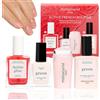 Manucurist French Manicure Kit | Active Glow Raspberry, Smalto Green Crème, Mani Stamper, Top Coat Effetto Gel