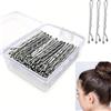 IMAXWAVE Forcine per capelli, Passatori di capelli, Ganci per capelli, Pinze per capelli, Clip per capelli, Forcine per capelli, Forcine metalliche, Uncinetti, 5 Cm, Argentato