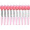 Haiki Set di 10 pennelli in silicone per labbra, rossetto, lucidalabbra, applicatore, pennelli per la cura delle labbra, pennelli per trucco per donne e ragazze