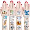 Yrmysrx 20 fogli di tatuaggi temporanei koala adesivi carini koala a tema orso festa di compleanno bomboniere decorazioni per bambini ragazzi ragazze regali aula scuola premi forniture