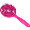 Pilipane Spazzola districante per capelli Professionale salone Testa rotonda Setole super morbide Pettine districante antistatico per capelli ricci e capelli lisci Denti densi Design cavo (Rosa Rossa)