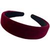 Hrlace Cerchietto in velluto per capelli da donna, largo, cerchietti vintage alla moda, in velluto, elegante, fascia per capelli antiscivolo, accessorio elegante per la testa per ragazze e donne