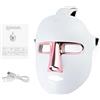 QGUQSSL Maschera viso a LED di bellezza senza fili, 7 colori, luce fotonica viso spa, maschere bellezza, maschera a LED viso terapia della luce (A)