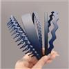 Hrlace 5 cerchietti per capelli in plastica con denti antiscivolo, diversi stili, fascia per capelli ondulata, antiscivolo, a zigzag, per donna, uomo, ragazza, blu navy