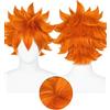 OSIAS Shoyo Hinata Parrucca Corta Fluffy Arancione in Capelli Sintetici Resistenti al Calore