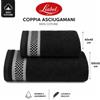 Liabel Asciugamani Set 2 pezzi 100x50 e 60x40 Nero