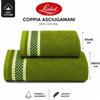 Liabel Asciugamani Set 2 pezzi 100x50 e 60x40 Verde