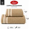 Liabel Asciugamani Set 2 pezzi 100x50 e 60x40 Beige