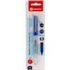 Centauro - Penna a punta ago, Needle 0,5 mm, inchiostro liquido, colore blu, grande pressione, tratto sottile, meno pressione durante la scrittura, perfetto come materiale scolastico