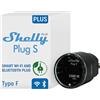 Shelly Plus Plug S - Nero, Presa intelligente programmabile, Misurazione dell'energia elettrica, Indicateur LED, Compatible con Alexa e Google Home, App iOS Android