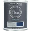 FLEUR DESIGNER'S PAINT | Pittura Chalk Paint Opaca, 750 ml, Senza Carteggiare, Multisuperficie, Colore F66 Trendsetter Blue, Effetto Gesso, Per Pareti e Mobili, Extra Opaco, Ad Acqua, Made in Italy