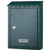 Bakaji Cassetta Postale da Parete in Acciaio Inox Buca Lettere per Posta da Esterno con Chiusura a Chiave (Verde)